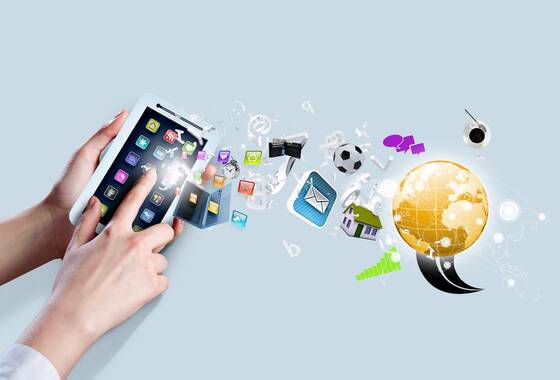 Przykładowa grafika ilustrująca nowe technologie cyfrowe