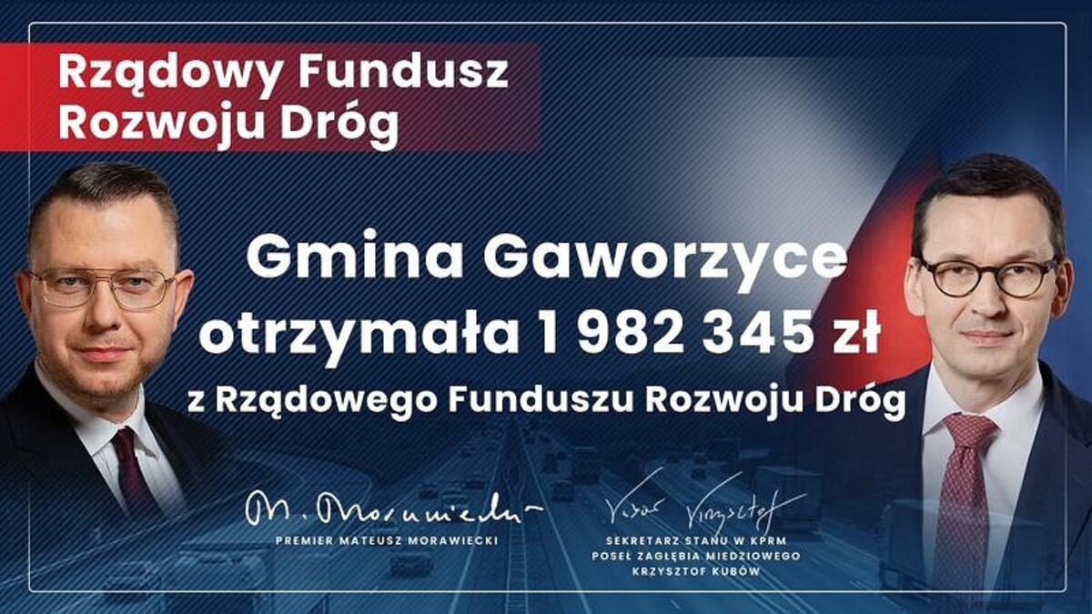 Grafika Rządowy Fundusz Rozwoju Dróg 