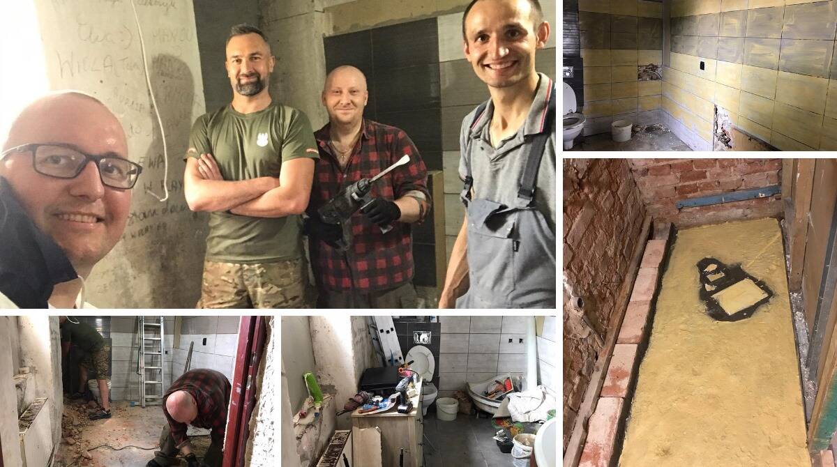 Zdjęcie osób remontujących mieszkanie 