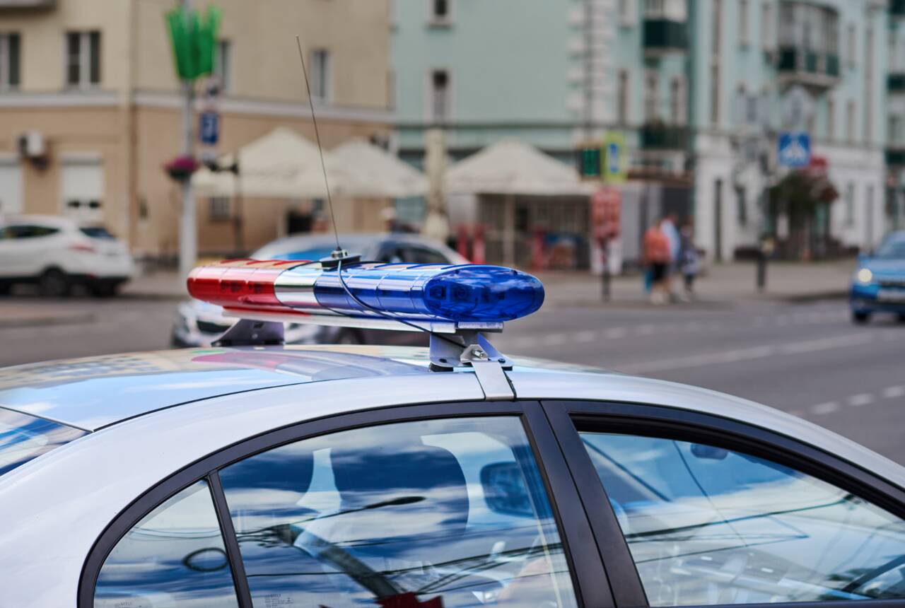 przykładowe zdjęcie radiowozu policji 
