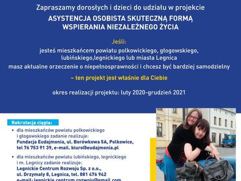 Asystencja osobista skuteczną formą wspierania niezależnego życia  - 1