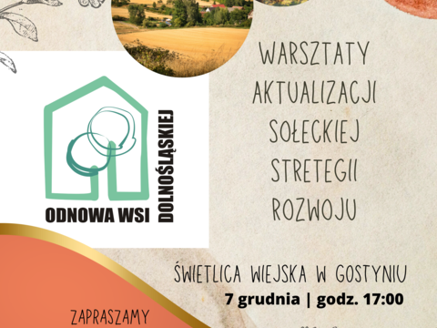 Wizja wsi - raz na 10 lat. Zapraszamy na warsztaty - 2