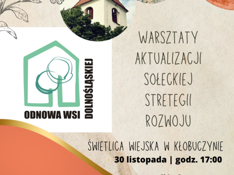 Wizja wsi - raz na 10 lat. Zapraszamy na warsztaty - 1