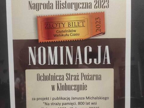 OSP Kłobuczyn laureatem XI Głogowskiej Nagrody Historycznej  - 13