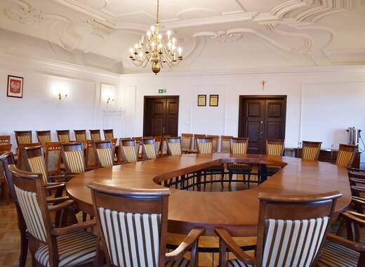 sala rajców w gaworzyckim pałacu