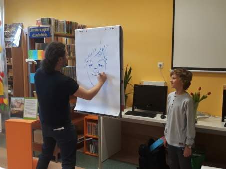 Szymon Teluk w Bibliotece
