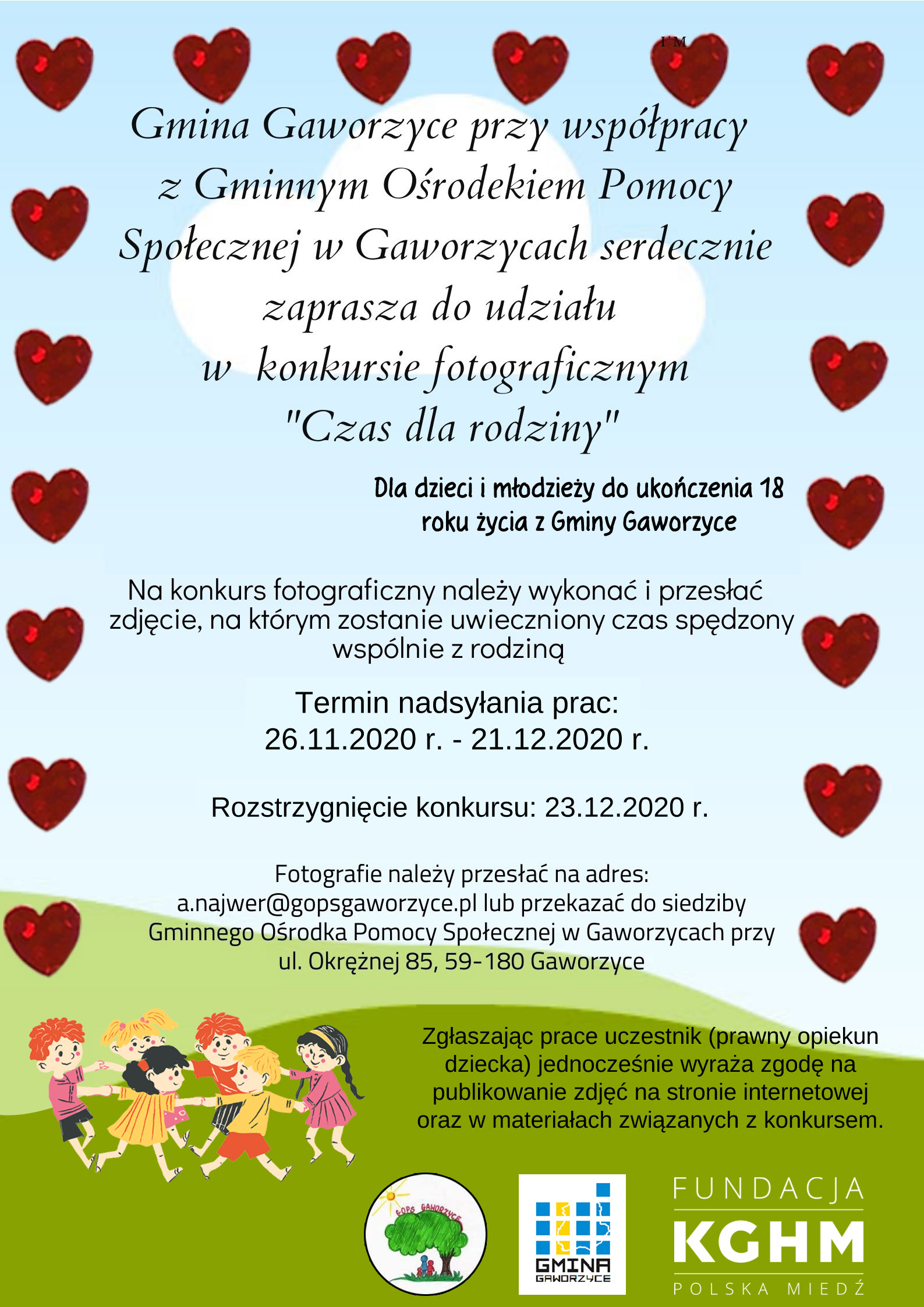 Plakat opisujący zasady konkursu, które opisane są również w regulaminie poniżej.
