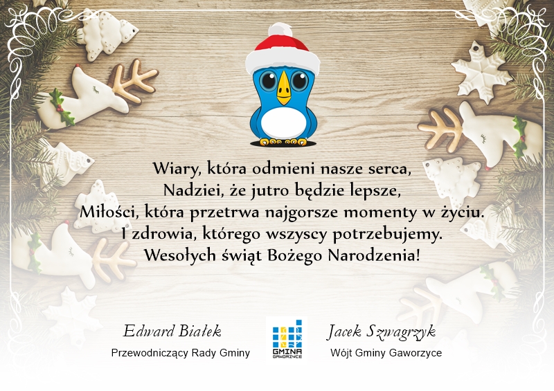 Życzenia świąteczne od włodarzy naszej gminy