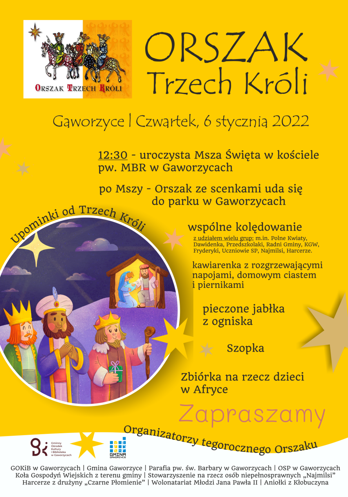Plakat Orszak Tzrech Króli